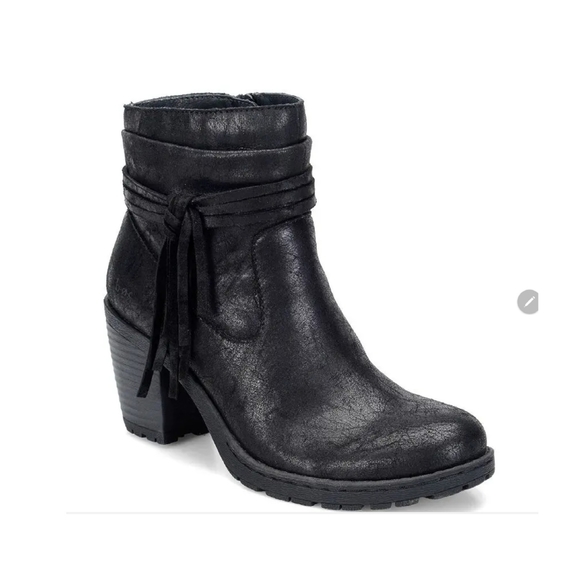 Born Shoes - BORN B.O.C.Womens Alicudi Black Ankle Boots with Tassels #Z25509 Size 10…